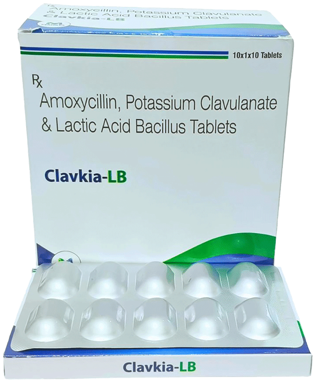 Clavkia LB 500/125mg/60M Tablet 10s