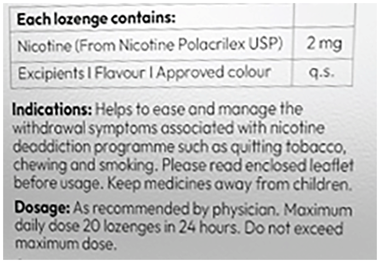 NICRELIEF ORANGE LEMON 2MG 2MG - Scraped Image