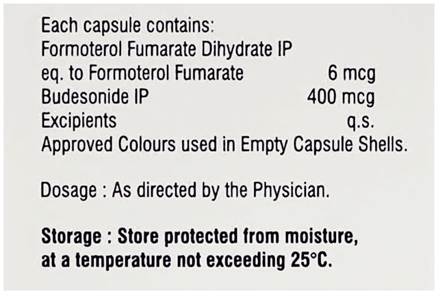 Aerobest FB 400/6mcg Capsule 30s