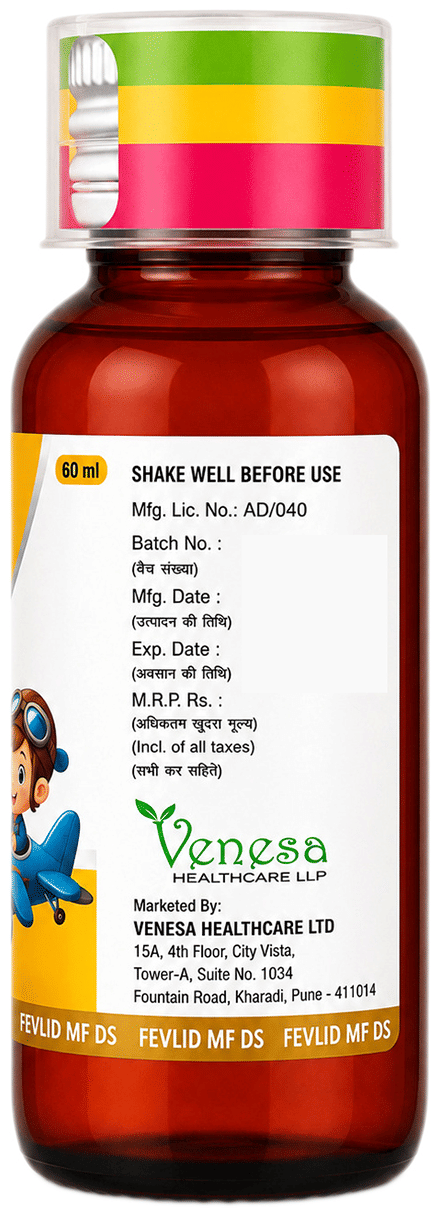 Fevlid MF DS Mixed Fruit Oral Suspension 60ml