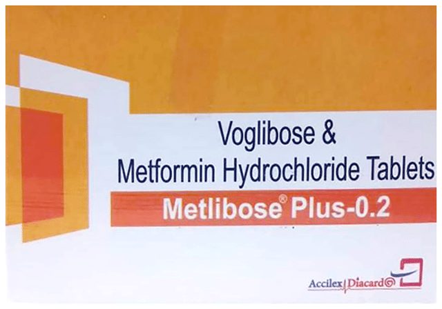 Metlibose Plus 0.2/500mg Tablet SR 10s