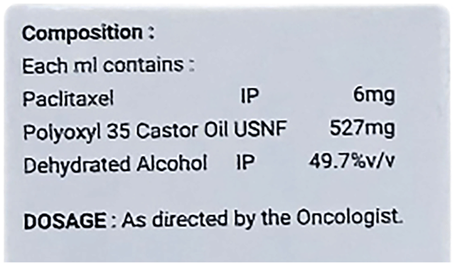 Taxelpix-30 6mg Injection 5ml