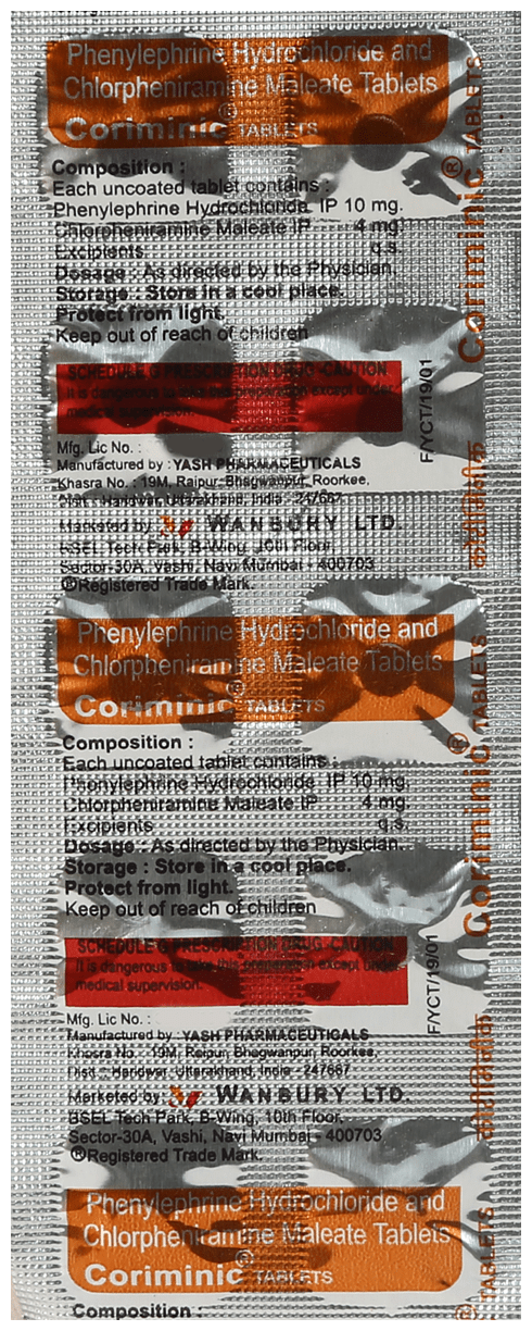 Coriminic Tablet
