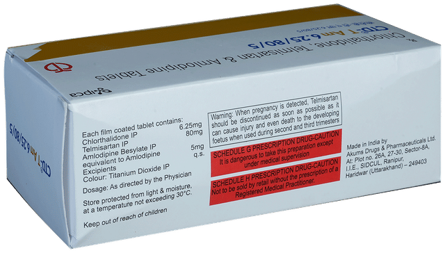 CTD T AM 5/6.25/80mg Tablet 10s