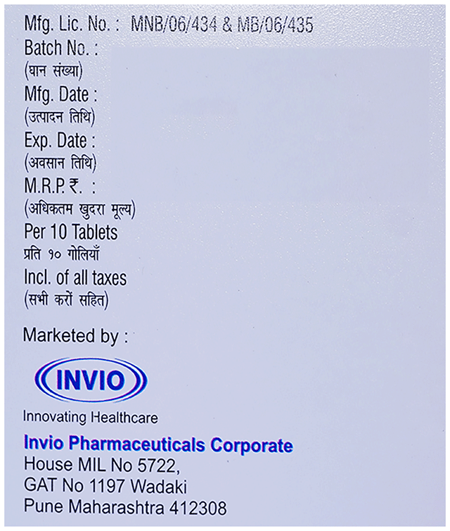 Citivio P 500/800mg Tablet 10s