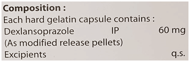 Lanzitol DX 60mg Capsule MR 10s