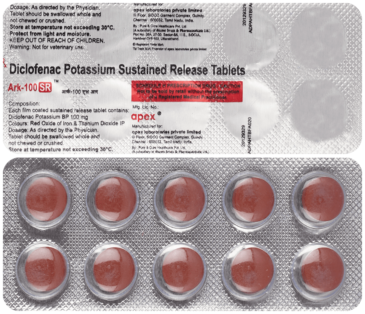 ARK 100 SR TABLET 1X10 - Scraped Image