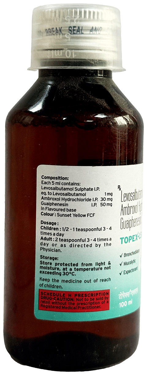 TOPEX LS SYRUP 100ML 100ML - Scraped Image