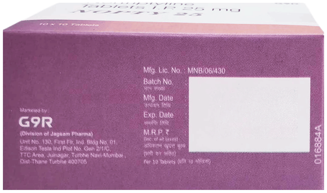 Nopty 25mg Tablet 10s