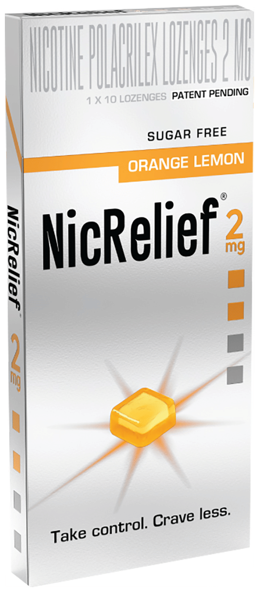 NICRELIEF ORANGE LEMON 2MG 2MG - Scraped Image