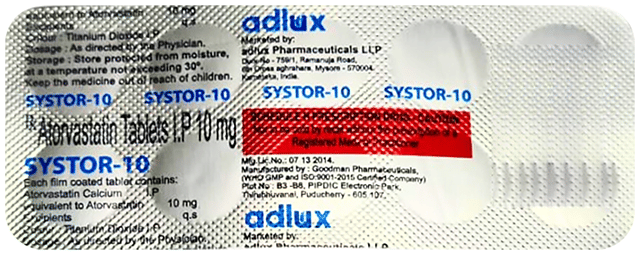 Systor 10mg Tablet 10s
