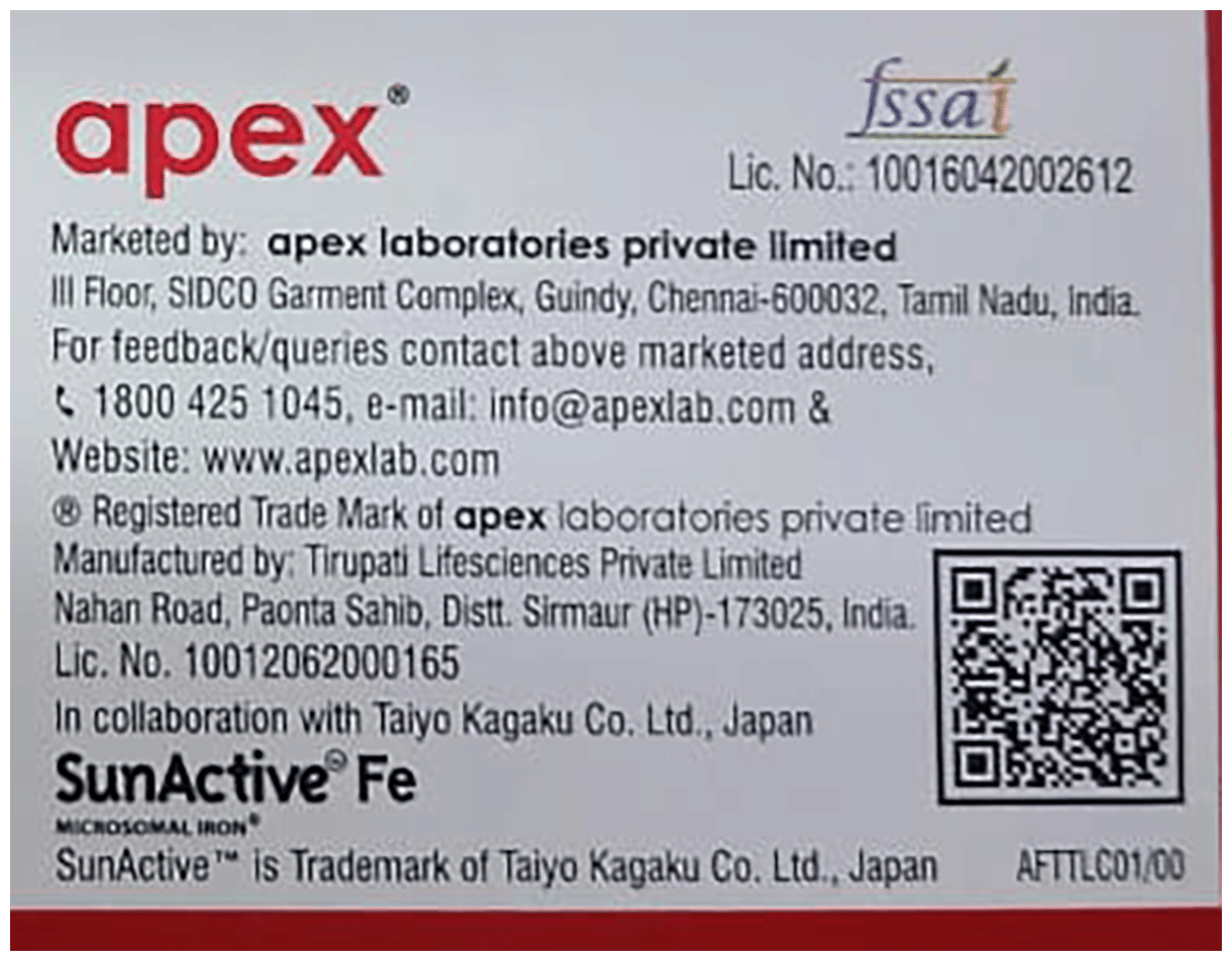 APEXFER TABLET 1X10 - Scraped Image