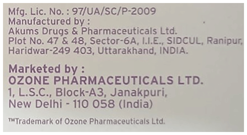 OZONOR CR TABLET - Scraped Image