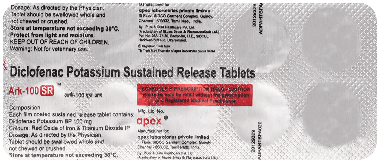 ARK 100 SR TABLET 1X10 - Scraped Image
