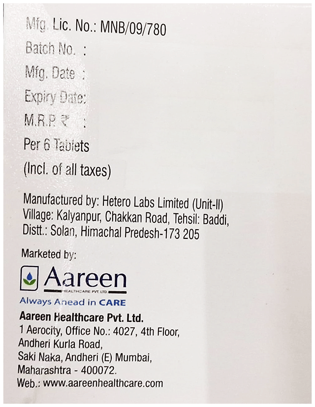 Tedaro 200mg Tablet 6s
