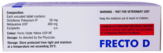 Frecto D 50/400mg Tablet 10s