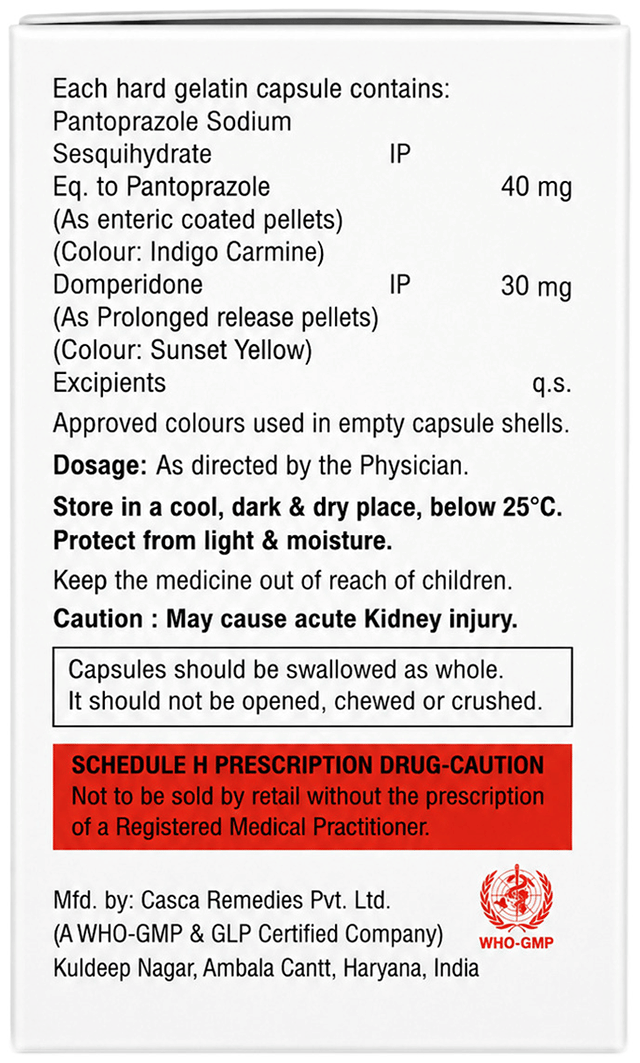 Vensacid PD 30/40mg Capsule PR 10s
