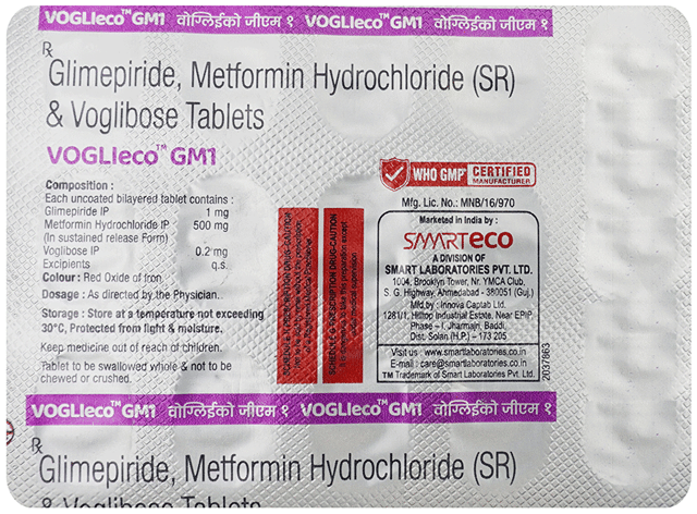 VOGLIeco GM 1/500/0.2mg Tablet SR 15s