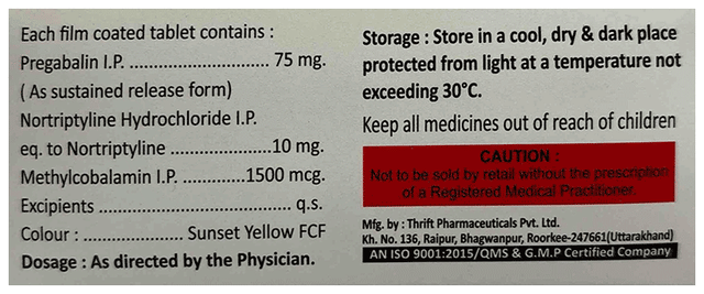 Nervist NT Tablet SR 10s