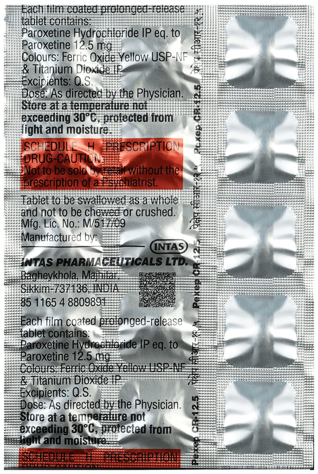 Pexep CR PR 12.5mg Tablet 15s