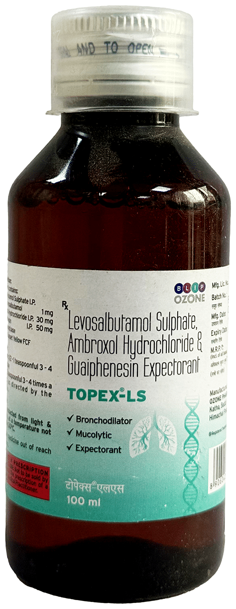 TOPEX LS SYRUP 100ML 100ML - Scraped Image