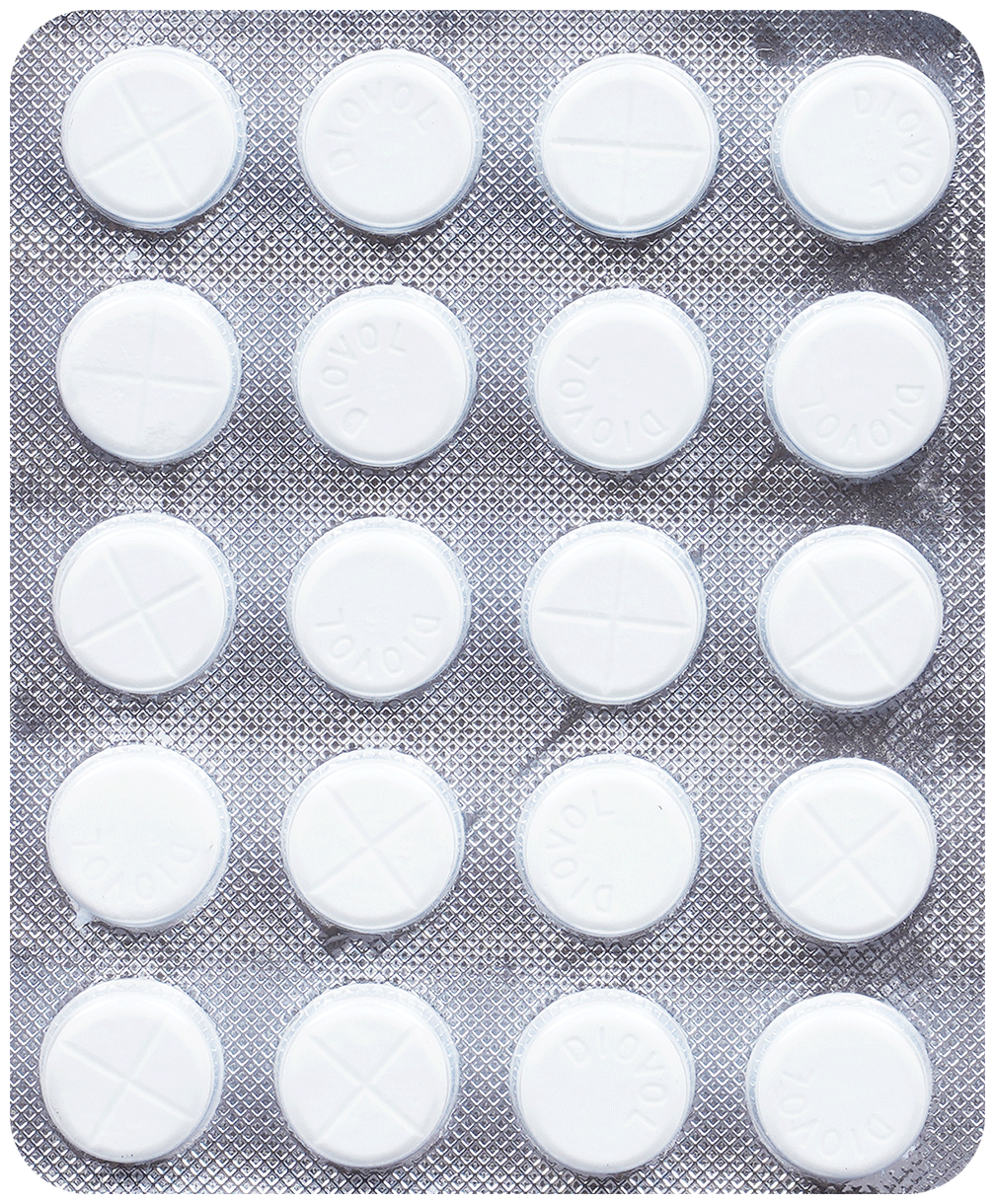 DIOVOL TAB BLISTER 20S - Scraped Image
