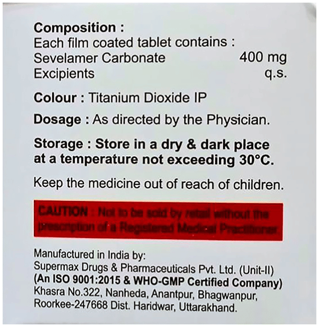 Psyrel 400mg Tablet 10s