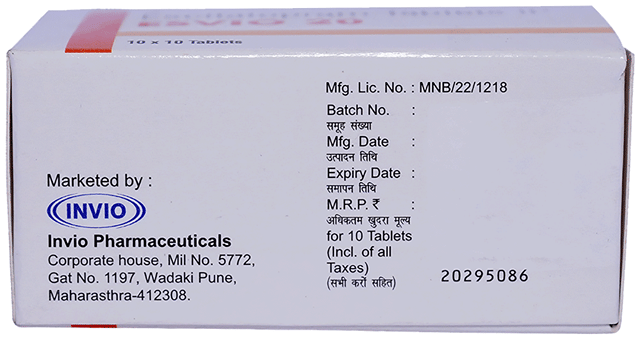 Esvio 20mg Tablet 10s