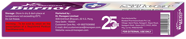 Dr. Morepen Burnol Silver 0.2% Gel 15gm