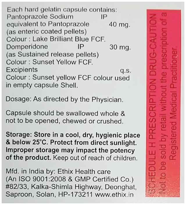 PSR D 30/40mg Capsule ER 10s