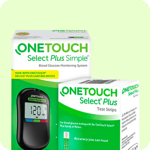 Buy OneTouch Select Plus Simple Blood Glucose Monitoring System (Free 10  Test Strips + Lancing Device + 10 Lancets) Online at Best Price