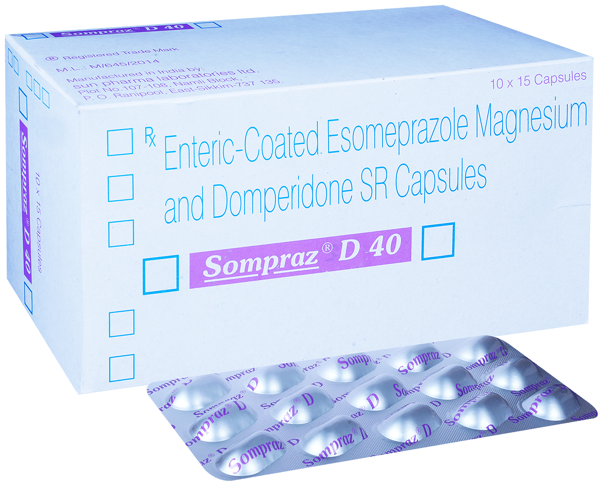 Sompraz D 40/30mg Capsule SR 15s