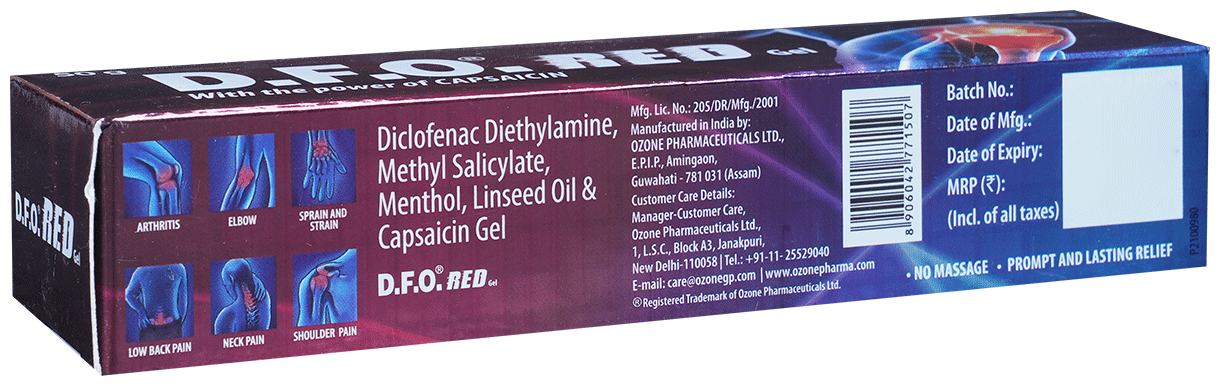 D.F.O. RED GEL 50GM 50GM - Scraped Image