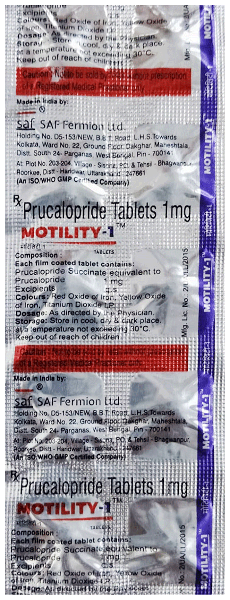 Motility 1mg Tablet 10s