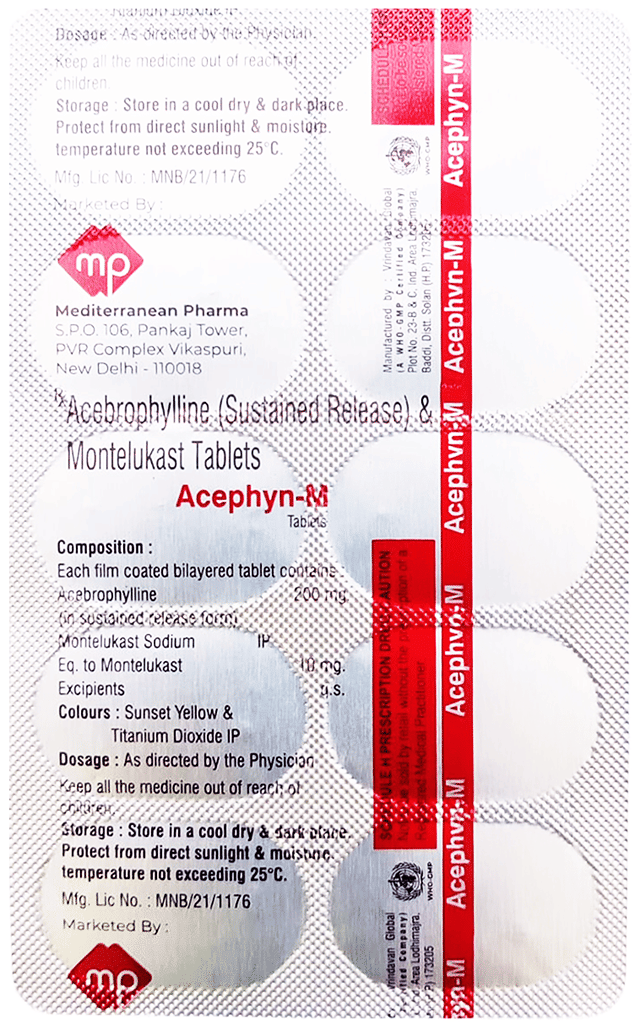 Acephyn M 200/10mg Tablet SR 10s
