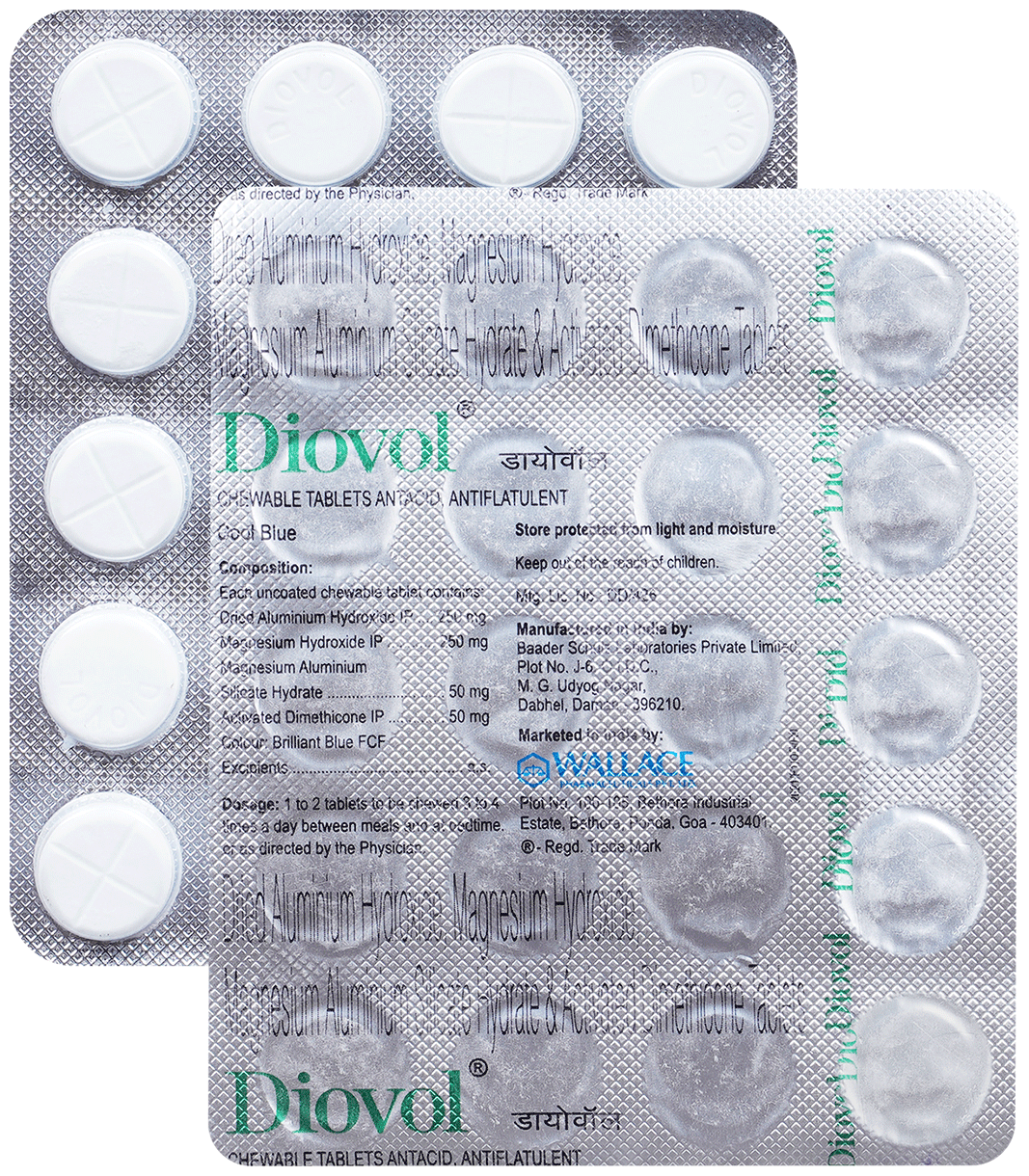 DIOVOL TAB BLISTER 20S - Scraped Image