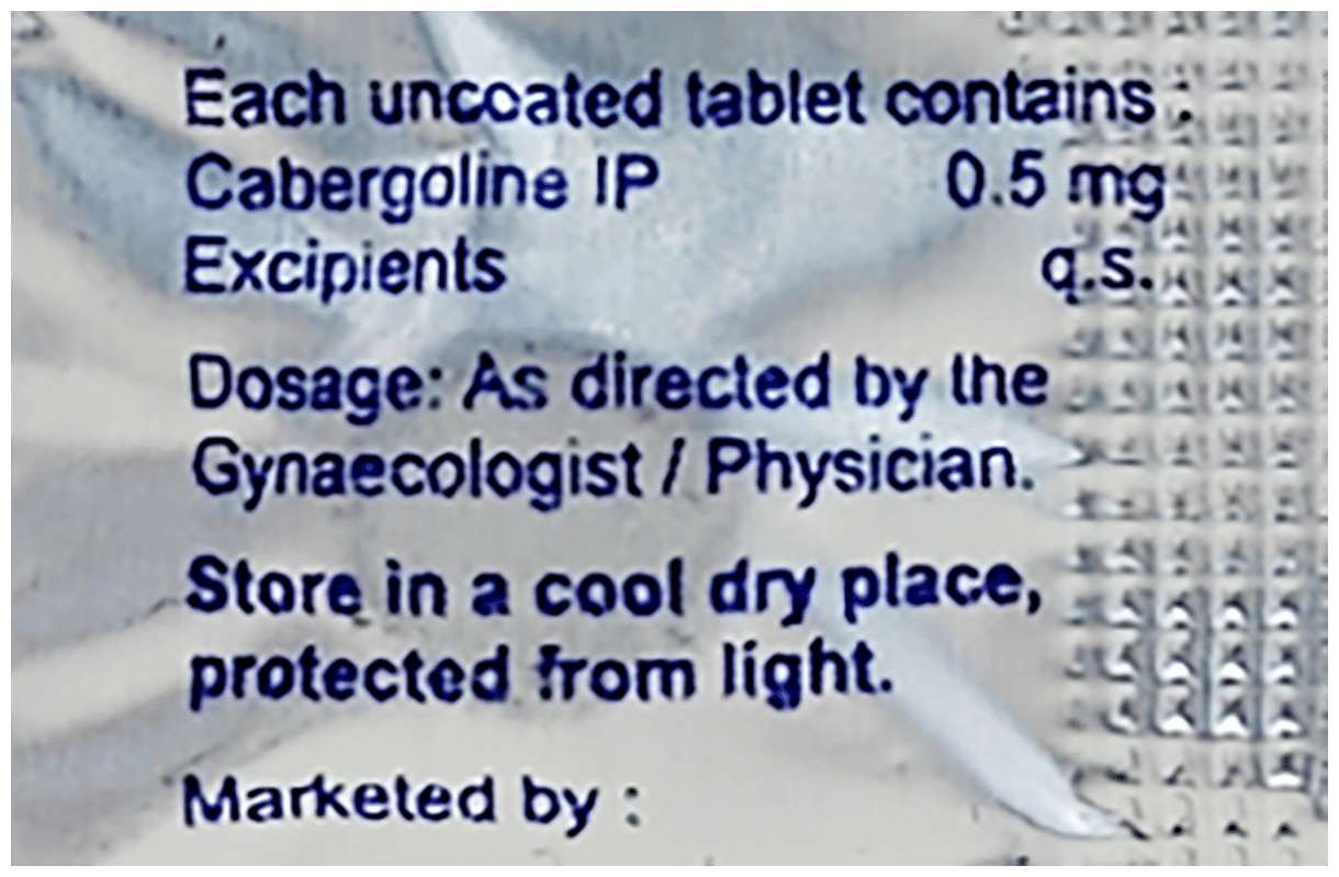 CAMFORTE(0.5MG) U/C TABLET STRIP - Scraped Image