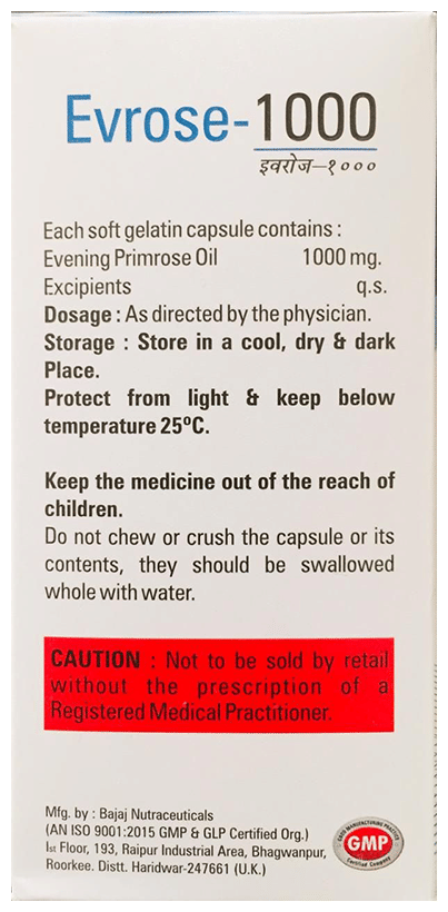 Evrose 1000 Soft Gel Capsule