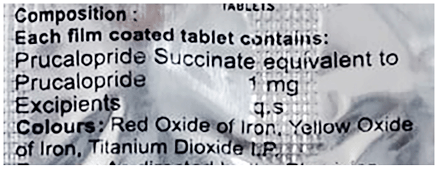 Motility 1mg Tablet 10s