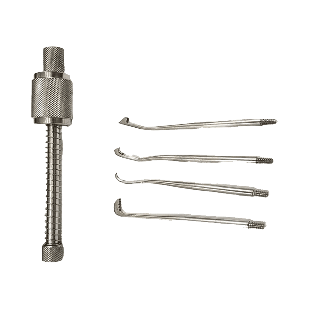 Agarwals Dental Crown Remover Set of 4 Tip Stainless Steel