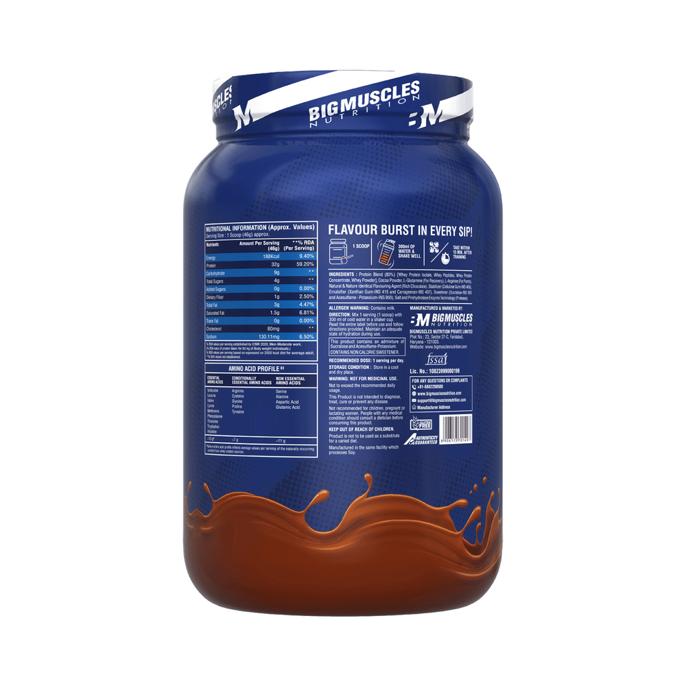 Bigmuscles Nutrition Nitra Isolate Protein Powder Rich Chocolate