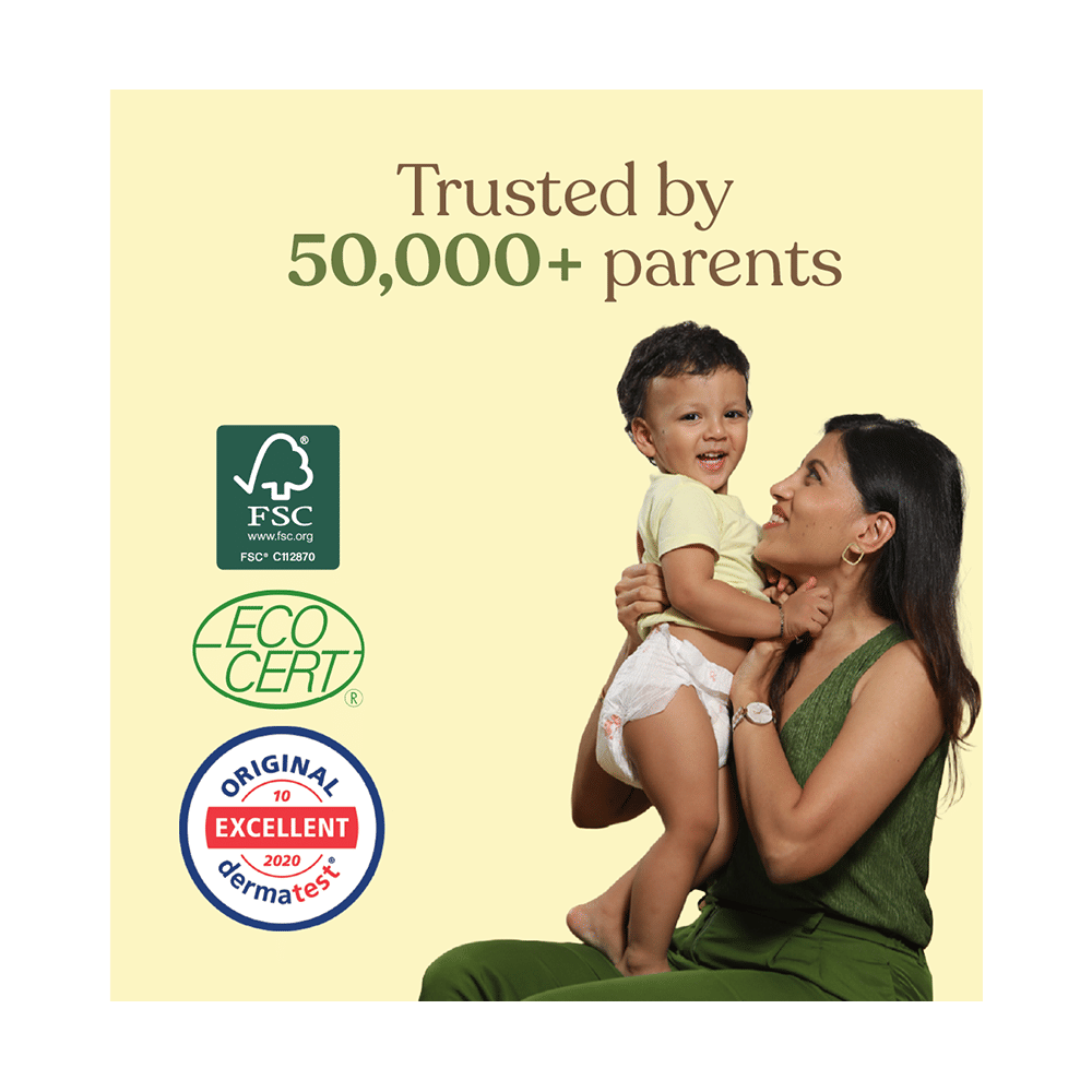 .allter Organic Natural Bamboo Ultra Soft Chemical Free Taped Diaper XL