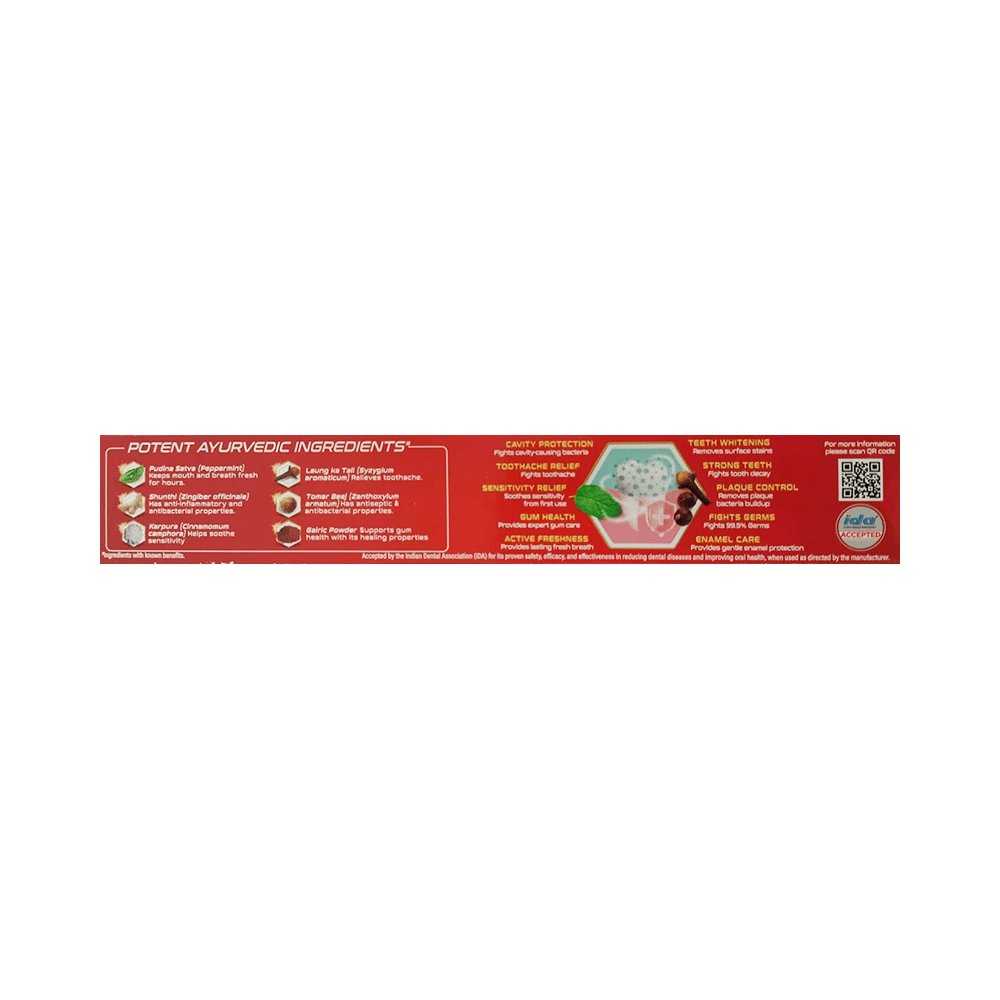 Dabur Red Toothpaste for Healthy Teeth & Gums | Fights Dental Problems
