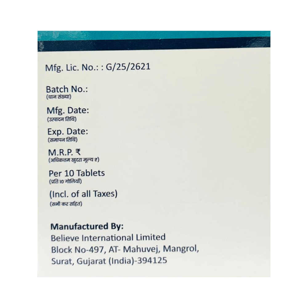 Daily Dava Telmisartan+Amlodipine+Hydrochlorothiazide 40mg/5mg/12.5mg Tablet