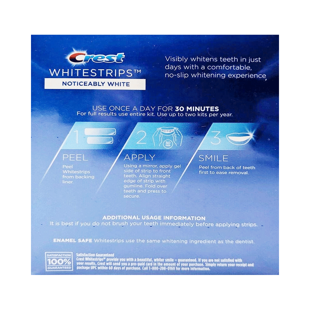 Crest Whitestrips Dental Whitening Strip Kit