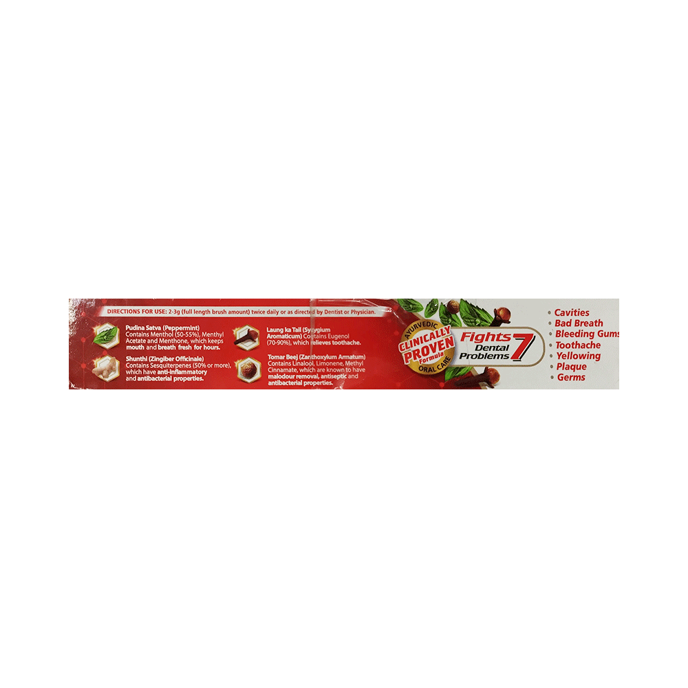 Dabur Red Toothpaste for Healthy Teeth & Gums | Fights Dental Problems with Toothbrush Free