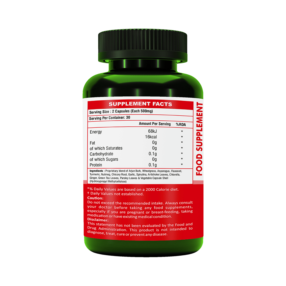 Alka Ayurvedic Pharmacy Plant Based Heart Care Supplement Veg Caspule