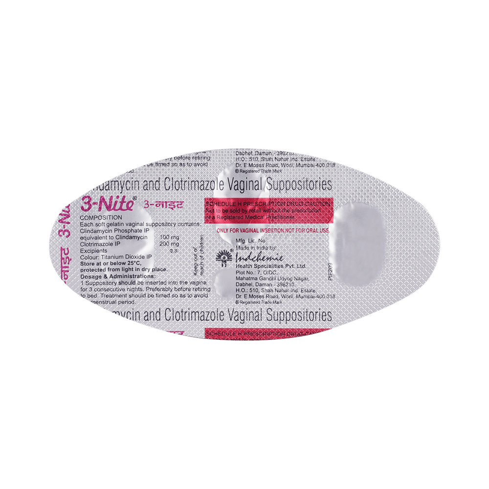 3 Nite Vaginal Suppository
