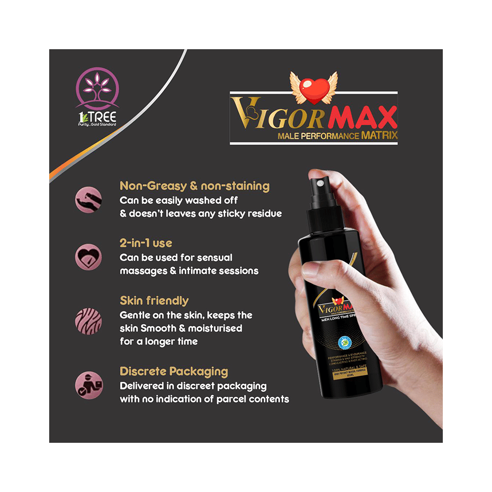 1 Tree Combo Pack of Vigor Max Sachet (8) & Vigor Max Spray (100ml)