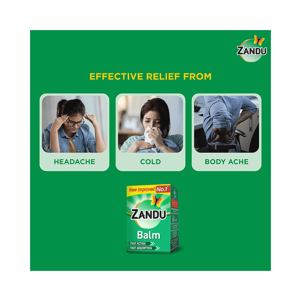 Combo Pack of Zandu Balm Ultra Power & Zandu Balm (8ml Each)